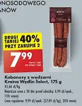 Biedronka Kabanosy z wędzarni Kraina Wędlin Select oferta