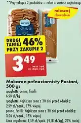 Biedronka Makaron spaghetti pełnoziarnisty Pastani oferta