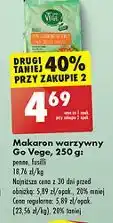 Biedronka Makaron świderki z czerwonej soczewicy Govege oferta