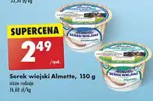 Biedronka Serek wiejski z twarożkiem kremowym Hochland Almette oferta
