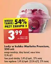 Biedronka Lody w kubku owoce leśne Marletto oferta