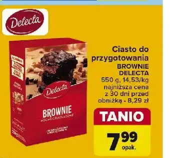 Carrefour Ciasto brownie Delecta oferta