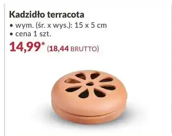 Makro Kadzidło terracota 15x5cm oferta