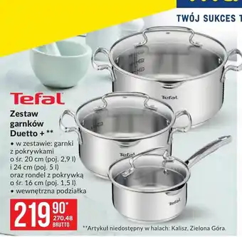 Makro Tefal zestaw garnków Duetto + oferta