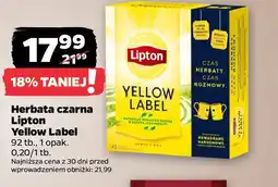 Netto Herbata czarna Lipton Yellow Label 92 tb. oferta