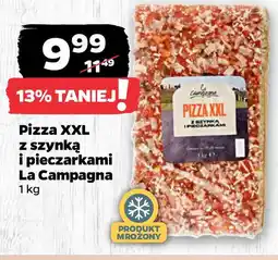 Netto Pizza XXL z szynką i pieczarkami La Campagna 1 kg oferta