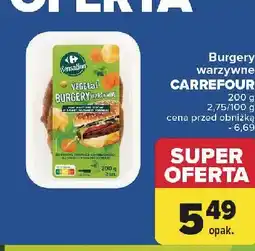 Carrefour Burgery warzywne Carrefour Sensation oferta