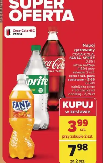 Carrefour Napój Sprite oferta