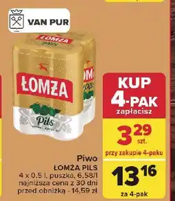 Carrefour Piwo Łomża Pils oferta