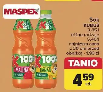 Carrefour Sok jabłko-marchew-malina Kubuś 100% oferta