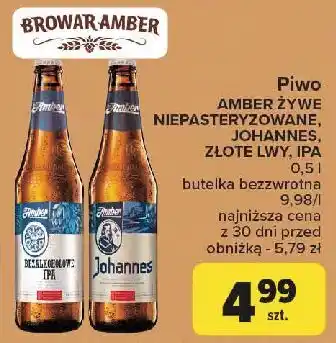 Carrefour Piwo Złote Lwy oferta