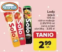 Carrefour Lód tropikalny Koral Solo oferta
