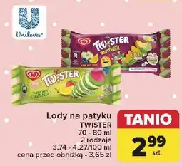 Carrefour Lód monstaahh Algida Twister oferta