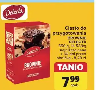 Carrefour Brownie mocno czekoladowe Delecta oferta