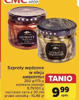 Carrefour Szproty wędzone w oleju Amberfish oferta