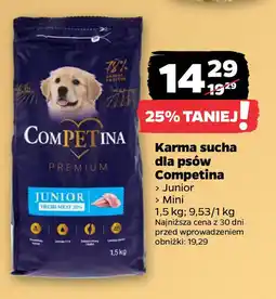 Netto Karma sucha dla psów Competina 1,5 kg oferta
