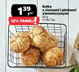 Netto Bułka z ziarnami i płatkami ziemniaczanymi 80 g oferta