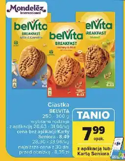 Carrefour Ciastka zbożowe z musli Belvita oferta