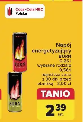 Carrefour Napój original Burn oferta