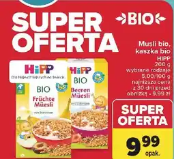 Carrefour Mussli wielozbożowe truskawki-maliny Hipp Bio oferta