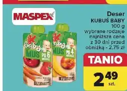 Carrefour Mus jabłko banan Kubuś Baby oferta