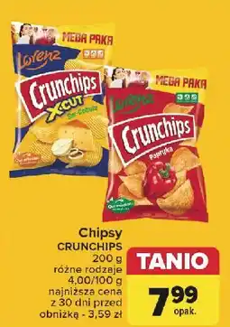 Carrefour Chipsy ser-cebula Crunchips X-Cut oferta