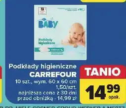 Carrefour Podkłady higieniczne Carrefour Baby oferta