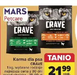 Carrefour Karma dla psa kurczak i indyk Crave oferta