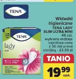 Carrefour Wkładki ultra mini Tena Lady Slim oferta