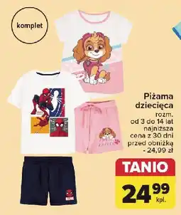 Carrefour Piżama dziecięca oferta