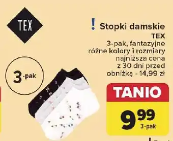 Carrefour Stopki damskie Tex oferta