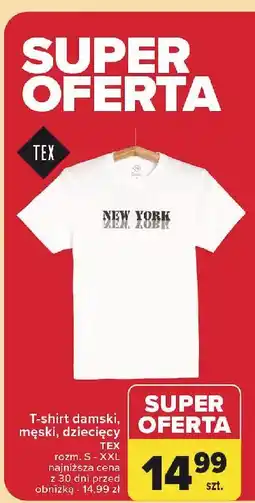 Carrefour T-shirt męski s-xxl Tex oferta