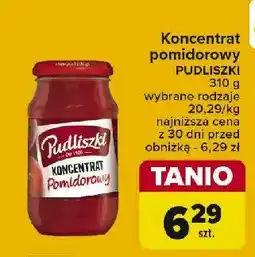 Carrefour Market Koncentrat pomidorowy 30 % Pudliszki oferta