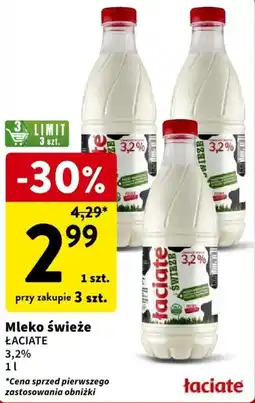 Intermarche Mleko świeże 3,2% 1 L oferta