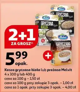 Auchan Kasza gryczana prażona Melvit oferta