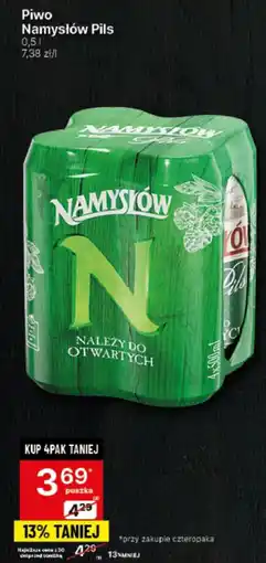 Delikatesy Centrum Piwo Namysłow Pils oferta