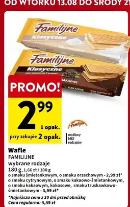 Intermarche Wafle cytrynowe Jutrzenka Familijne oferta