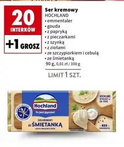 Intermarche Ser kremowy ze szczypiorkiem i cebulą Hochland oferta