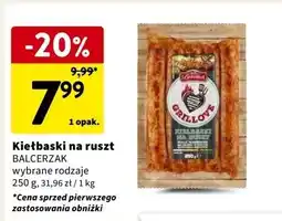 Intermarche Kiełbaski na ruszt w papryce Balcerzak Grillove oferta