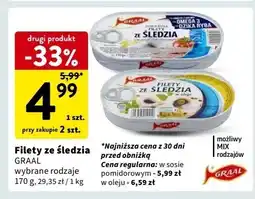Intermarche Filety śledziowe w sosie pomidorowym Graal oferta