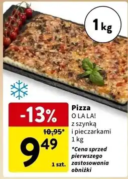 Intermarche Pizza z szynką i pieczarkami O La La! oferta