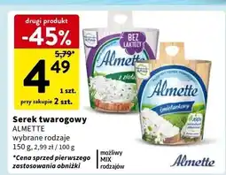 Intermarche Serek śmietankowy Hochland Almette oferta