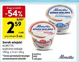 Intermarche Serek wiejski z serem ricotta Hochland Almette oferta