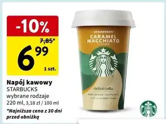 Intermarche Napój caramel macchiato Starbucks oferta