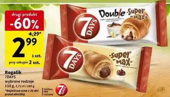 Intermarche Rogal z nadzieniem kakaowym 7 Days Super Max oferta