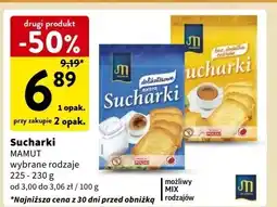 Intermarche Sucharki bez dodatku cukrów Mamut oferta
