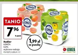 Intermarche Piwo Łomża Radler 0.0% Grejpfrut oferta
