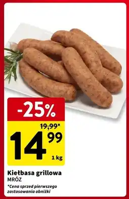Intermarche Kiełbasa grillowa Mróz oferta