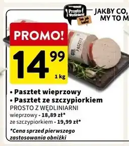Intermarche Pasztet wieprzowy ze szczypiorkiem Intermarche prosto z wędliniarni oferta