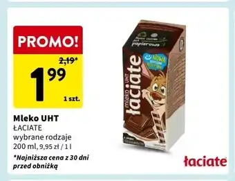 Intermarche Mleko czekoladowe Łaciate oferta